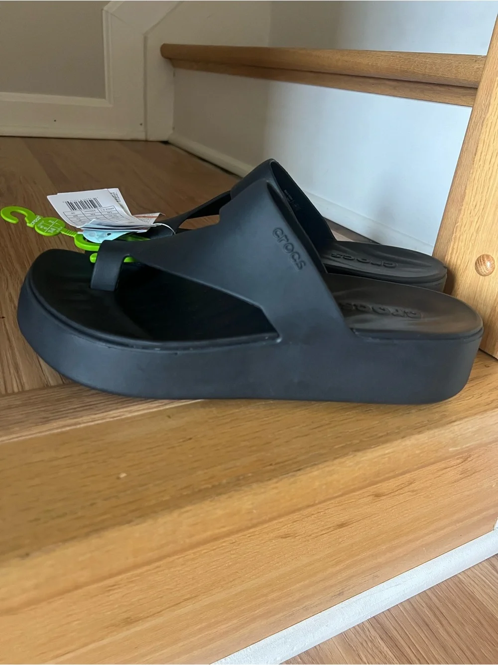 CROCS Women’s Black Platform Slide Sandals